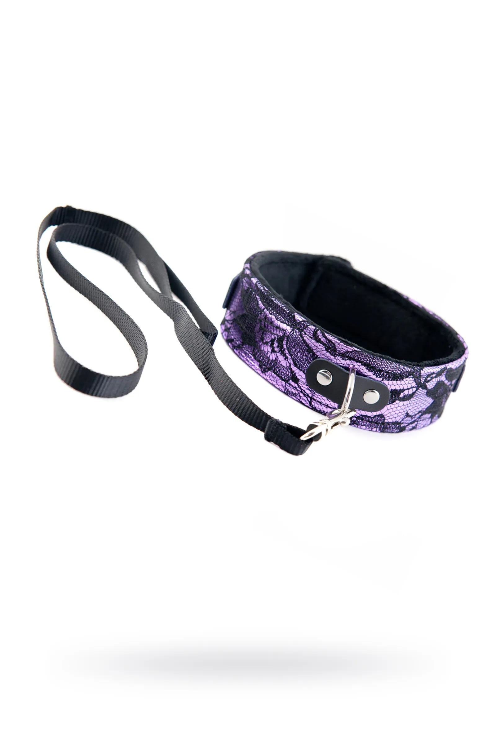 Ошейник кружевной, TOYFA Marcus, пурпурный, 11,1 см