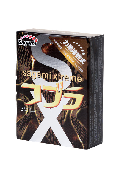 Презервативы Sagami №3 латексные Xtreme Cobra