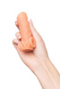 Насадка KOKOS реалистичная с дополнительной стимуляцией, TPE, телесная, 10 см