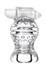 Мастурбатор нереалистичный TOYFA Lingam  Shakti, прозрачный, 9 см
