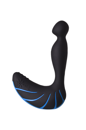 Стимулятор простаты EROTIST THIRD, силикон, черный, 15,7 см