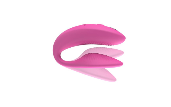 Вибратор для пар WE-VIBE Sync 2 розовый,силикон,7,5 см.